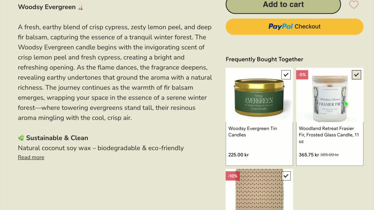 Frequently Bought Together App In Action